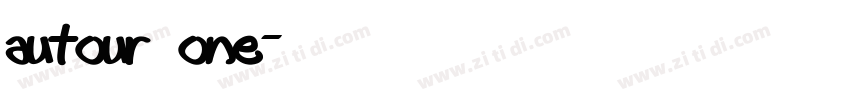 autour one字体转换